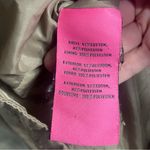 Betsey Johnson  Khaki Tan Scalloped Tie Back Zip Up Jacket- size S Photo 7