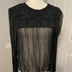 Free People  embroidered and beaded long sleeve top Photo 2