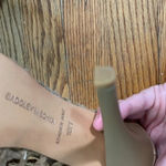 Badgley Mischka Mark & James  Leather Stiletto heel peep toe bootie Brown Size 10 Photo 6