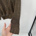 Jeans by Buffalo Brown Metallic Sheer Sweater Top Coastal Size XL Photo 6