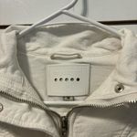 BLANK NYC  So Icy White Crepe Bomber Jacket Photo 4