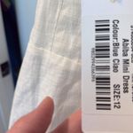 Billy T abiba mini dress Morning Tied Shoulder 12 NWT Blue Photo 13