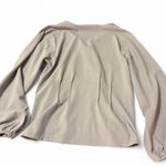 Ann Taylor  Light Lilac Pleated V-Neck Top 
Size Large Photo 1