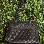 Vera Bradley  Quilted Natalie Satchel Medium Black  Photo 1