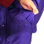 Vintage jacket 90s Purple Blue Winter Snow / Ski Jacket swishy bold street wear Size XS Photo 7