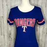 NWOT Campus Lifestyle Texas Rangers Women's Glitter Logo T Photo 0