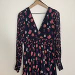 La Maison Talulah Pink Floral Long Sleeve Maxi Dress Medium Feminine Blue Photo 5