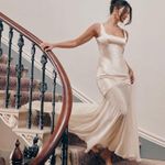 House Of CB 'Vittoria' Champagne Chiffon Floor Length Gown NWOT size M $399 Photo 0