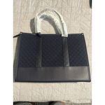 LOVEVOOK Laptop Bag Womens Navy Blue Quilted Detachable Strap Accessory Case NEW Gold Photo 15