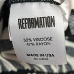 Reformation Women's Black White Striped High Rise Cropped Casual Pants Size S Photo 5