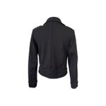 Lulus Motorcycle Black Rayon Jacket Retro Exposed Zippers XS 60s Bikercore Photo 2