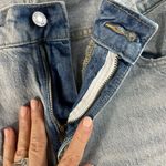 Gap Sz 10 30 Universal Slim Boyfriend Jeans Distressed Light Quincy Blue Stretch Photo 5