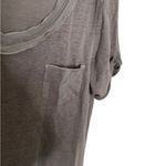 Sundance  Charcoal Short Sleeve V-Neck Tee Photo 4