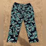 Tommy Bahama  Everyday Active Pull On Green Leaf Ankle Pants Size XL Photo 5