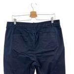 Vince Coin Pocket Stretch Cotton Chino Pants Cropped Coastal Navy Blue Size 14 Photo 8