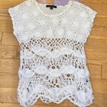 Belk White Crochet Top Photo 0