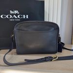 Coach  Vintage Y2K Metropolis Zip Bag 9087 Black Leather Crossbody Bag USA Photo 10