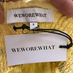 We Wore What Dress Smocked Maxi Off Shoulder Watercolor Ditsy Yellow S NWT New Photo 7