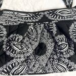 Vera Bradley Black & White Blanco Bouquet Boho Quilted Crossbody Bag Small Purse Photo 2
