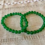 🍀Green Agate Crystal Bracelet🍀 ~8mm Green Photo 4