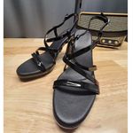 Naturalizer Luisa Dress Heel Sandals Women's 7M Black Patent Leather Buckle Photo 4
