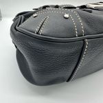 BALLY BLACK LEATHER FRONT RING DETAIL SHOULDER BAG Photo 5