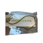 Amber Sceats  Earrings 24kt Gold Plated Shell Dangle Pierced 2"  NEW Photo 2