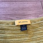 St. John  Women’s Lime Green Boatneck Knit Perforated Raglan Top Size M Photo 5