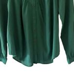 Anthropologie Maeve Kelly Green Button Down Lightweight Minimalist SZ S #1912 Photo 3