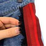 Victoria Beckham  Neat Boy Jean Blue Denim Tuxedo Stripe Fringe 27 Photo 3