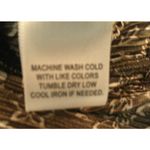 Investments Vintage  Womens 2X Brown White Floral Top Blouse Long‎ Sleeve Cottage Photo 3