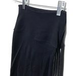 Beyond Yoga Black Leggings Cut Out Sheer Striped Sides High Waisted Womens XS Photo 2