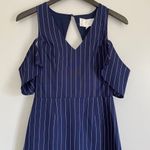 J.O.A. Nwt Pinstripe Cold Shoulder Dress XS Photo 3
