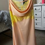 Forever 21 Pink Lace Silk Dress Photo 0