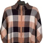 Tahari  Textured Knit Zipper down Poncho size L/XL NEW Photo 2