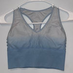 Victoria's Secret  PINK Seamless Lightly Lined Sports Bra Blue Ombre Photo 0