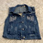 Miss Me  Jeans Jacket/Vest size S excellent condition length 19” bust 30” Photo 6