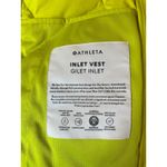 Athleta NWT Inlet Down Vest Women's XL Dark Fiber Optic Yellow Puffer Zip Up Photo 4