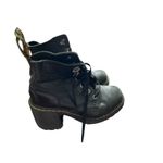 Dr. Martens  Black Leather Lace Up Chunky Heel Boots Womens US Size 8 UK 6 Photo 7