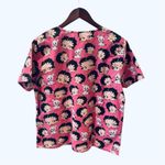 Betty Boop Retro Scrubs Shirt Nursing Top Pink M Cartoon Photo 2