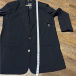 EXPRESS NEW $168  Oversized Boyfriend Blazer Women's Medium/Large Black Office Photo 8