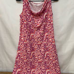 Title Nine  Dress Pink Geometric Print‎ Sleeveless Cowl Neck Breeze Mini Small Photo 0
