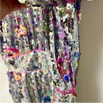 CeliaB Wonderer Silver Sequins Floral Statement Puff Sleeves Mini Dress NEW XXS Photo 10