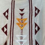 Cowgirl Up Embroider Cream S/S Western Wild West Lace Shirt Size XL EUC #1040 Photo 5