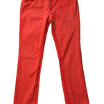 ANINE BING  Denim Jeans Button Fly High‎ Rise Orange Peach Women's Size 28 Photo 0