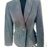 Anne Klein Gray Blazer Womens Size 2 Career Business Office Jacket Photo 0