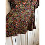 MELLODAY Nordstrom  Floral Paisley Dress – Size Large – Ruffle Neck NWT Photo 8