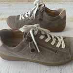 Hartjes XS‎ Casual Shoes UK size 4 US size 6.5 Tan Beige Suede Side Zip Sneakers Photo 0