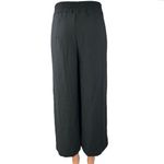 ZARA Black Snap Off Buttons Wide Baggy Leg High Waist Trousers Pants Size XS Photo 2