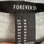 Forever 21 Gray Open Split Sleeve Lightweight Hoodie Medium Photo 1